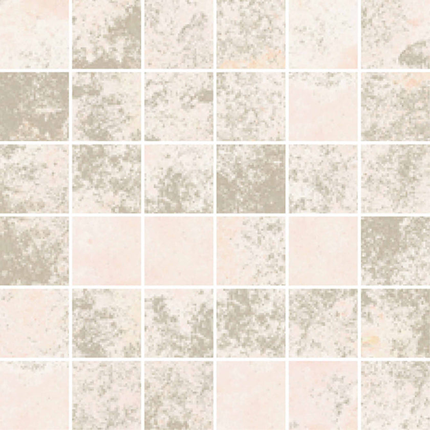 Carrelage Apavisa Anima Pink naturelle Mosaïque 5x5 sur trame 30x30