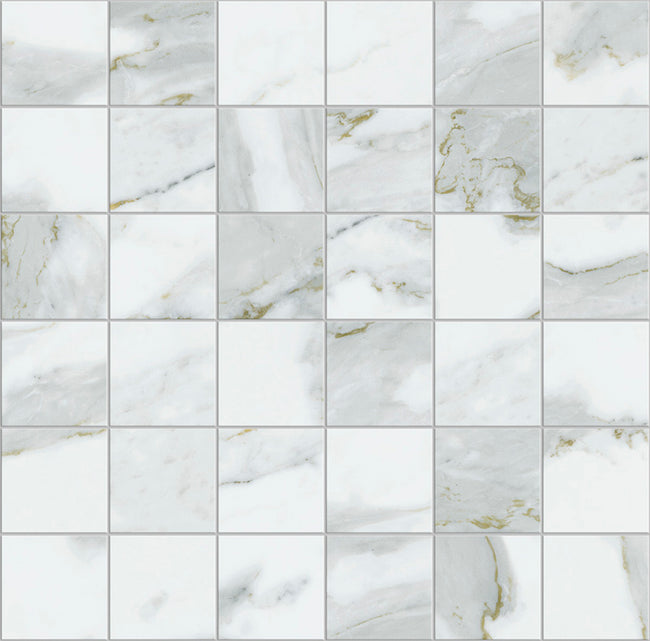 Carrelage Apavisa Calacatta-Gold Unique naturelle Mosaïque 5x5 sur trame 30x30