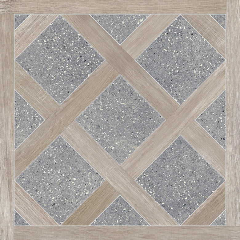 Carrelage Apavisa Intarsio Grey naturelle 60x60