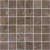Carrelage Apavisa Kangen Brown naturelle Mosaïque 5x5 sur trame 30x30