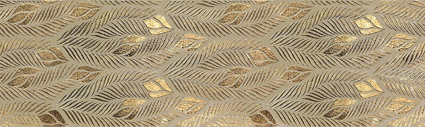 Carrelage Apavisa Leaves Gold brillante 30x100
