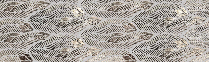 Carrelage Apavisa Leaves Silver brillante 30x100