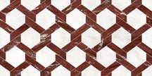Carrelage Apavisa Marble Cardinale Rosso décor 50x100