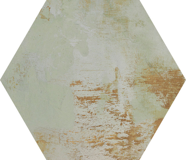 Carrelage Apavisa Mood Green naturelle Hexagone 25x30