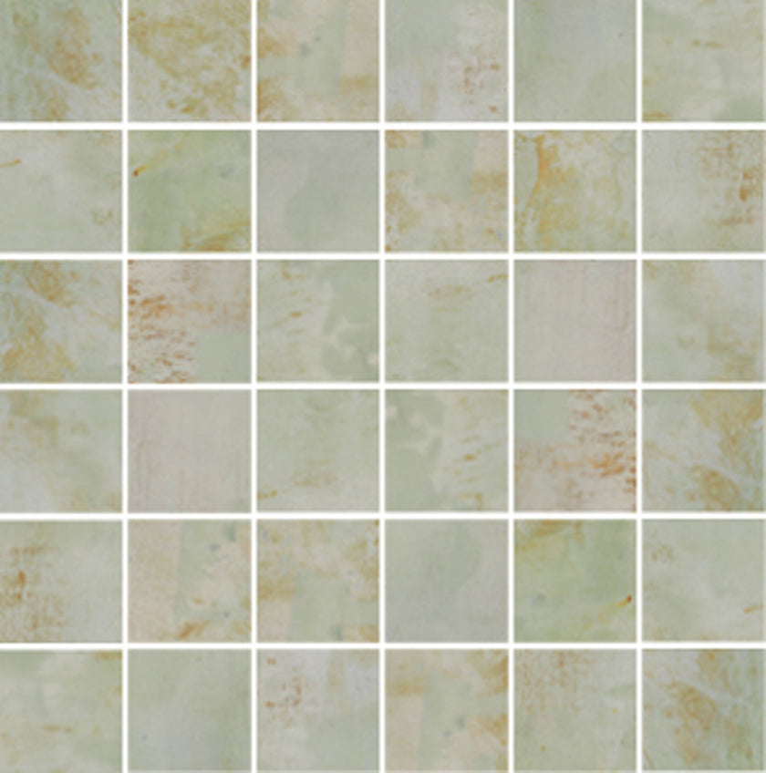 Carrelage Apavisa Mood Green naturelle Mosaïque 5x5 sur trame 30x30