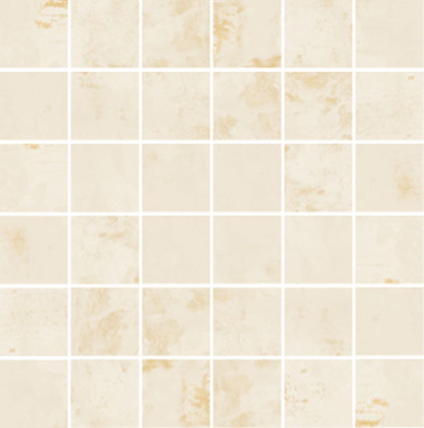 Carrelage Apavisa Mood Ivory naturelle Mosaïque 5x5 sur trame 30x30