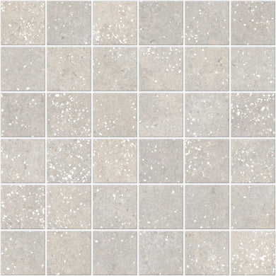 Carrelage Apavisa Muro Grey naturelle Mosaïque 5x5 sur trame 30x30