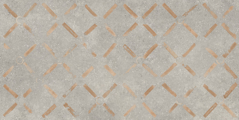 Carrelage Apavisa Muro Moss Decor naturelle Mosaïque 5x5 sur trame 30x30