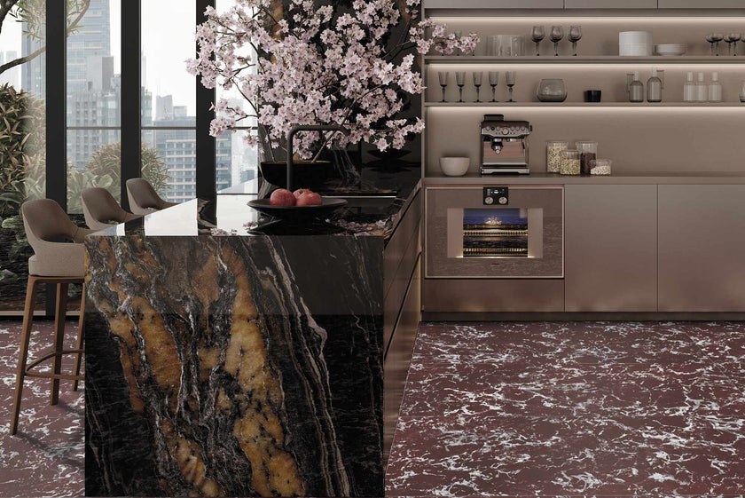 Ambiance carrelage Apavisa Noir Velvet