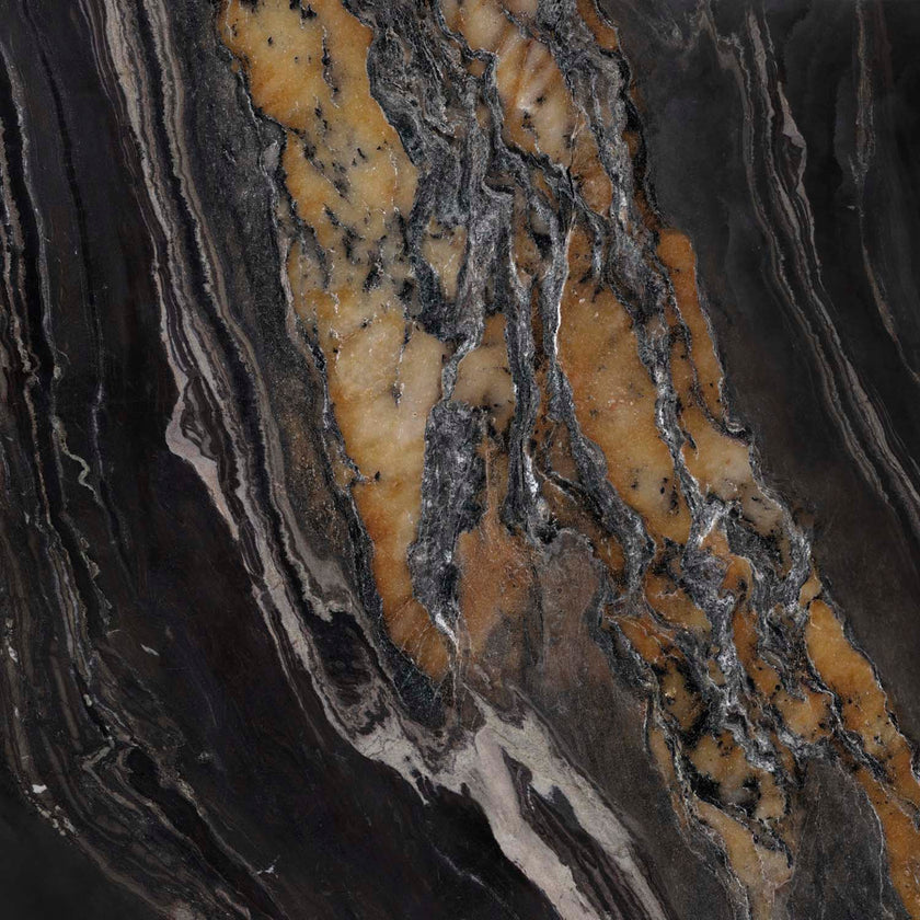 Carrelage Apavisa Noir Velvet Mix polie 120x120
