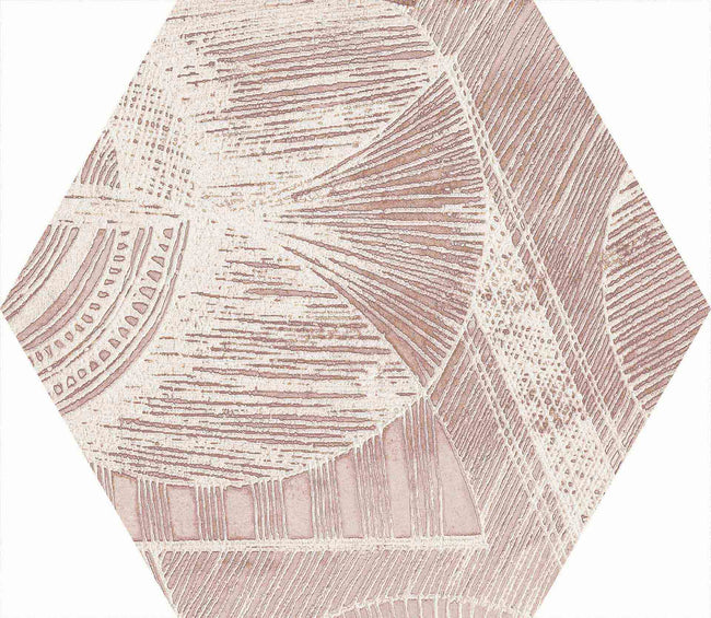 Carrelage Apavisa North Sand décor Hexagone 25x30