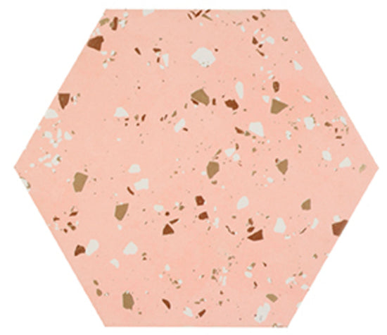 Carrelage Apavisa South Pink naturelle Hexagone 25x30