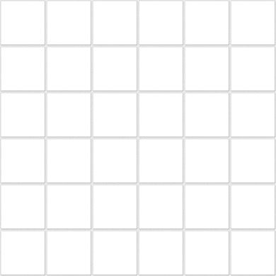Carrelage Apavisa Tinte White naturelle Mosaïque 5x5 sur trame 30x30