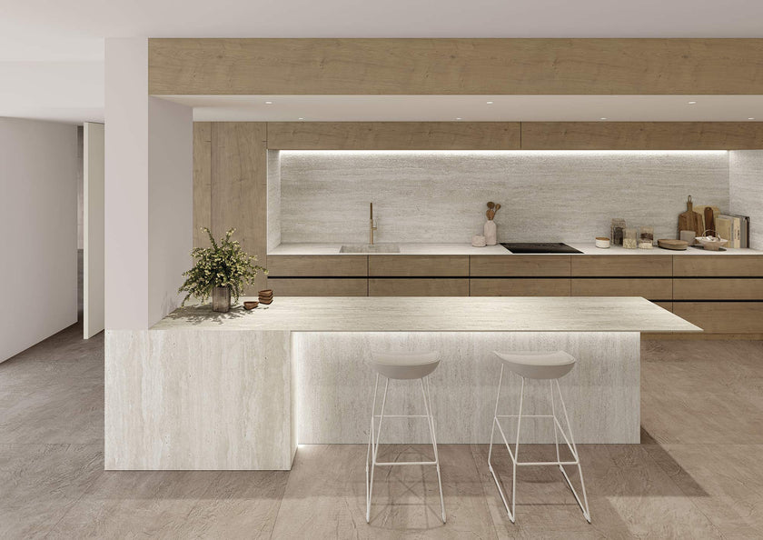Ambiance carrelage Apavisa Travertino