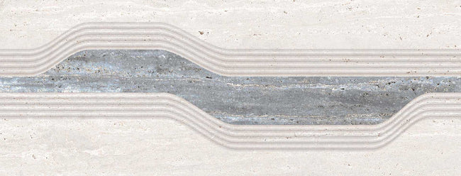 Carrelage Apavisa Travertino Blue décor 45x120