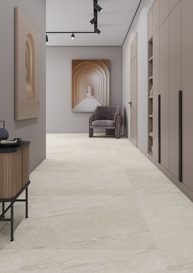ARCANA Betilo en situation — carrelage effet pierre