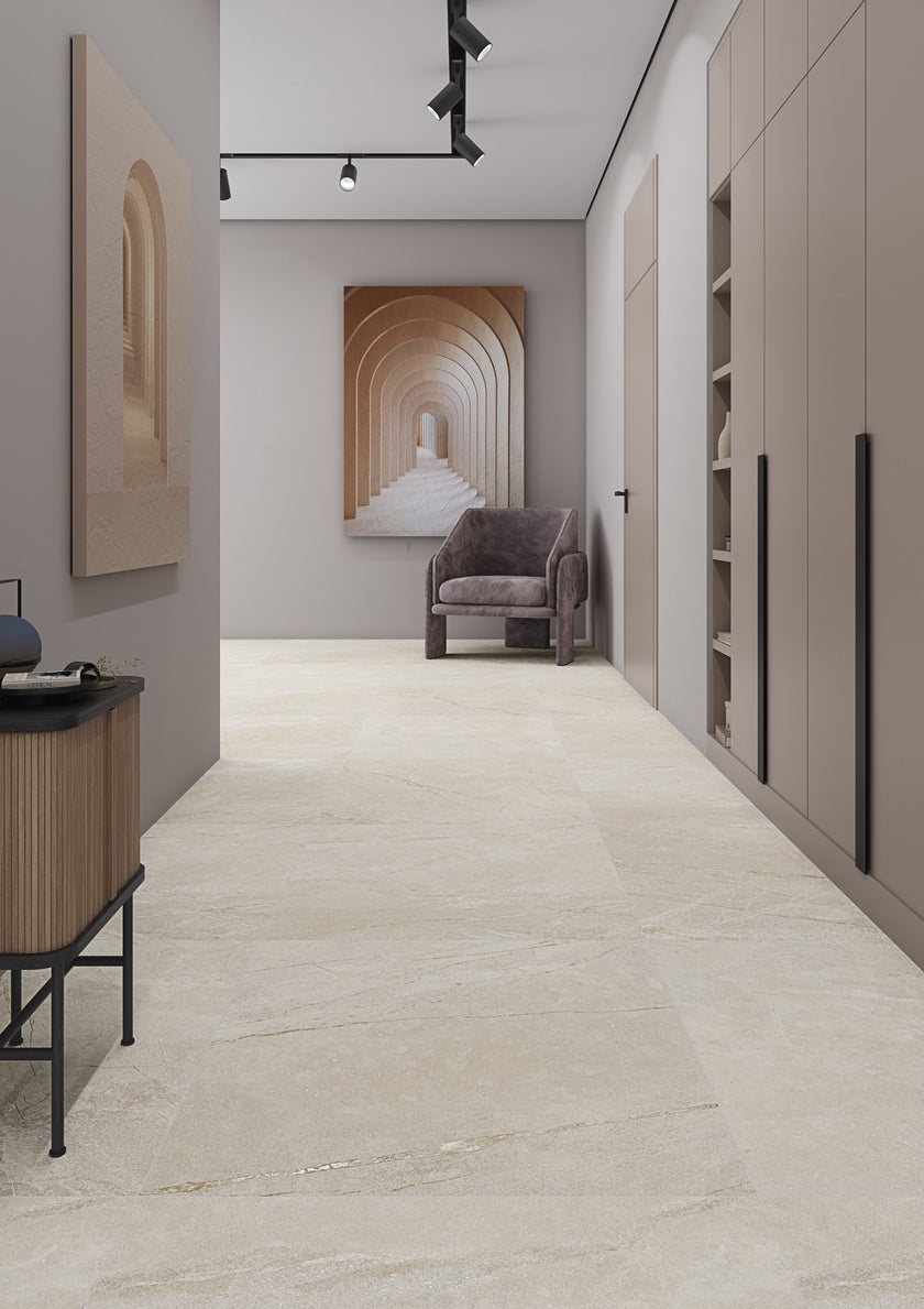ARCANA Betilo en situation — carrelage effet pierre