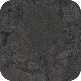 ARCANA Black&Cream Chec.Round.Black Space — carrelage effet pierre