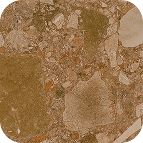 ARCANA Black&Cream Chec.Round.Brown Wash — carrelage effet pierre