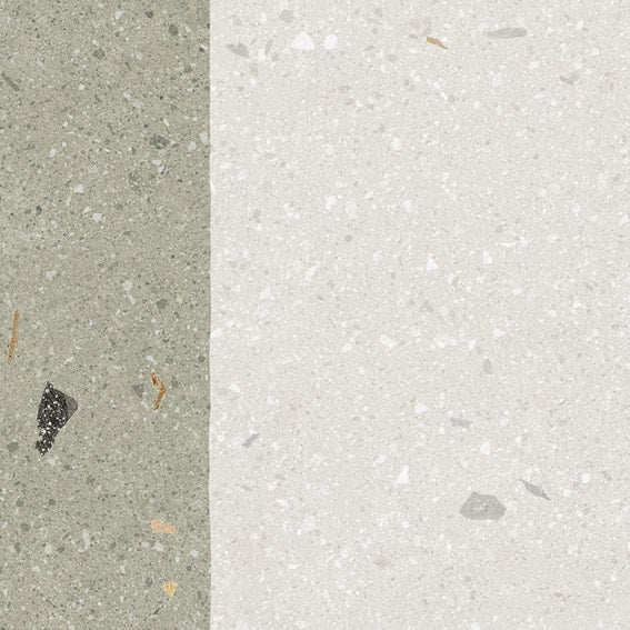 ARCANA Croccante Granola Menta — carrelage effet terrazzo