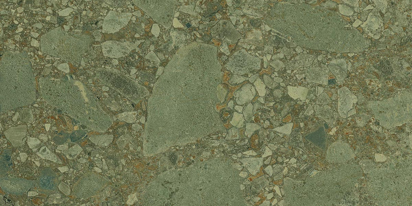 ARCANA Black&Cream Green Giada — carrelage effet pierre