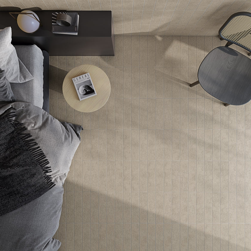 ARCANA Layers en situation — carrelage effet béton