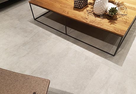 ARCANA Lithos en situation — carrelage effet pierre