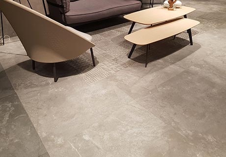 ARCANA Lithos en situation — carrelage effet pierre