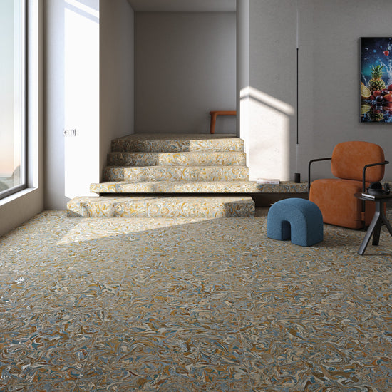 ARCANA Spuma en situation — carrelage effet béton