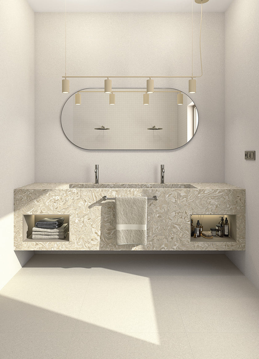 ARCANA Tiramisu en situation — carrelage effet béton