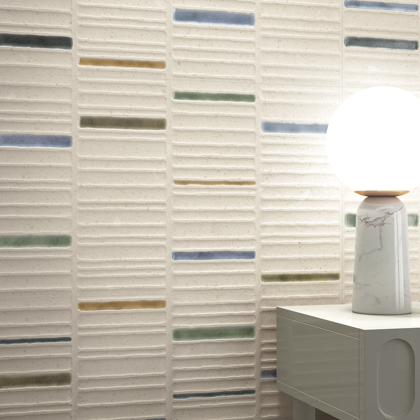 ARCANA Topping en situation — carrelage effet terrazzo