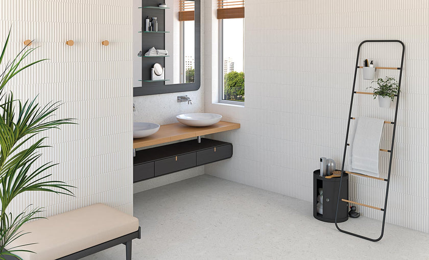 ARCANA Zaletti en situation — carrelage effet terrazzo