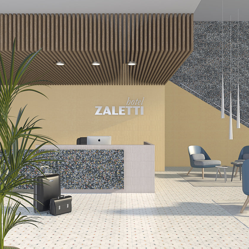 ARCANA Zaletti en situation — carrelage effet terrazzo