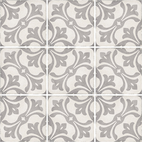 Carrelage Art Nouveau 20 x 20 cm La Rambla Grey
