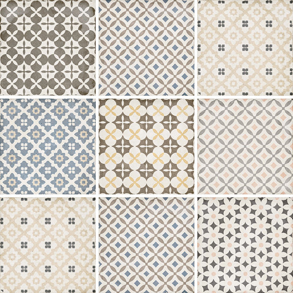 Carrelage Art Nouveau 20 x 20 cm Alameda Colour