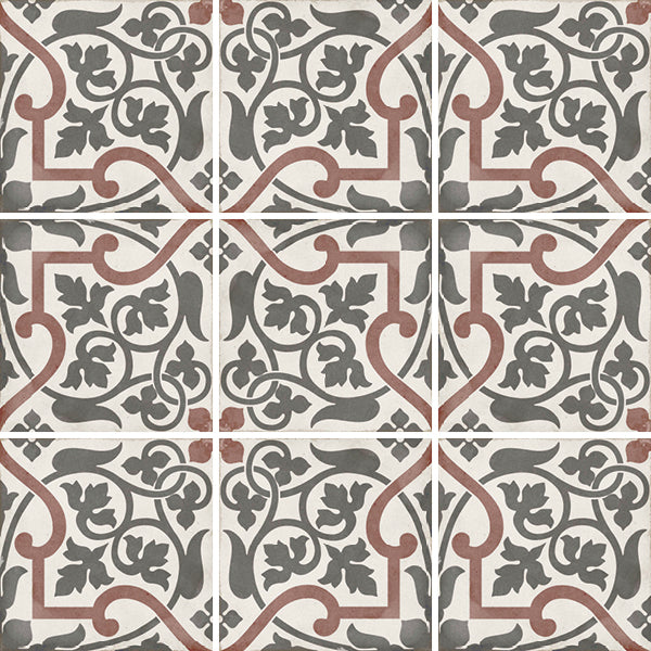 Carrelage Art Nouveau 20 x 20 cm Folies Bergère