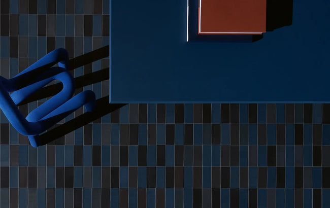 Carreau 41ZERO42 Cosmo Brick Blu-Nero mat 6,5x15,5