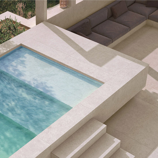 Carrelage effet pierre Durstone Somport Gris Clair 60x60 cm