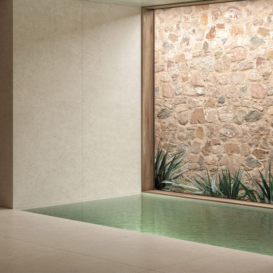 Carrelage effet pierre Durstone Somport Sand 60x120 cm