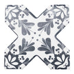 Carrelage Cevica Becolors 13,25x13,25 Dec. Stencil Navy