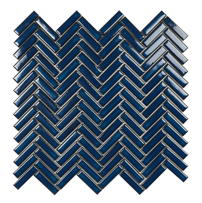 Carrelage Cevica Mallas 27,7x28,3 Malla Chevron Blue