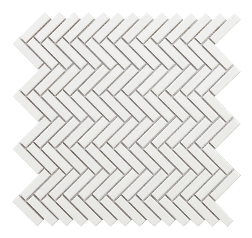 Carrelage Cevica Mallas 27,7x28,3 Malla Chevron White