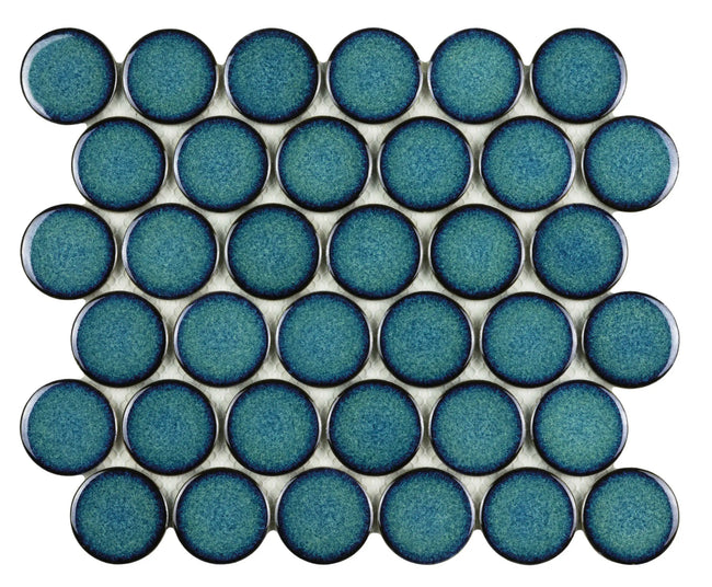 Carrelage Cevica Mallas 26,3x30,4 Malla Circle Teal