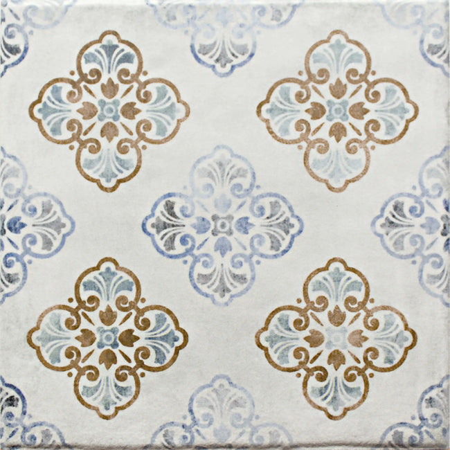 Carrelage Cevica Vintage 20x20 Porcelanico Dec. Classic