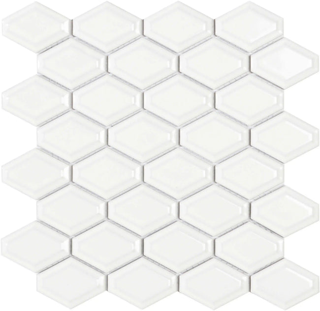 Carrelage Cevica Mallas 25x25,9 Malla Honeycomb White