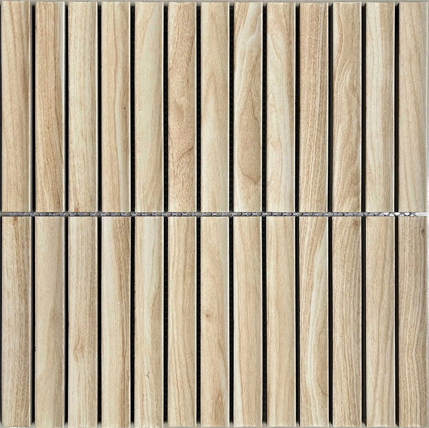 Carrelage Cevica Mallas 29,6x29,9 Malla Piano Pinewood Matt