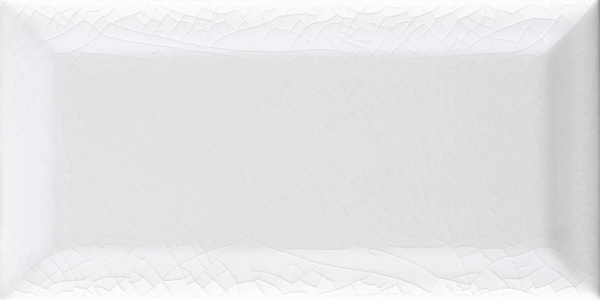 Carrelage Cevica Metro 7,5x15 Plaqueta Blanco Craquele