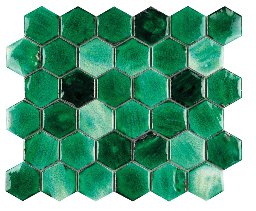 Carrelage Cevica Mallas 27x31,2 Malla Mykonos Emerald