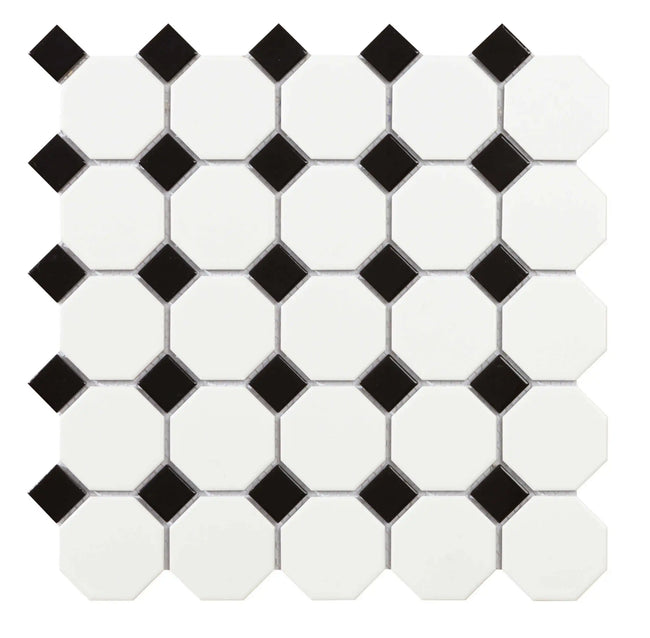 Carrelage Cevica Mallas 29,5x29,5 Malla Octogon White