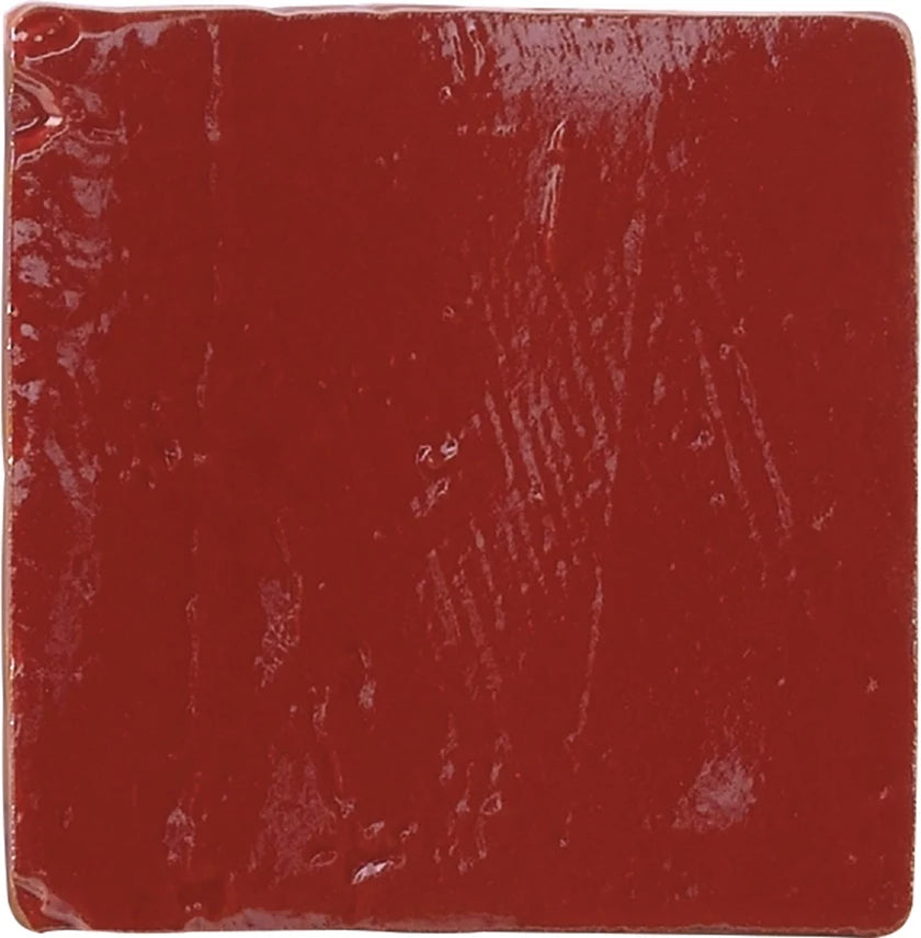 Carrelage Cevica Provenza Craquelé 10x10 Provenza Rojo Antiguo